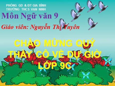 Bài giảng Ngữ văn Lớp 9 - Tiết 24: Thuật ngữ - Nguyễn Thị Tuyên