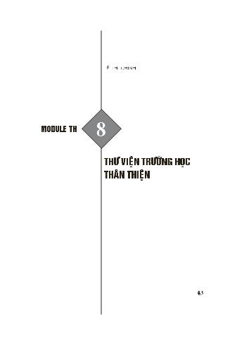 Tài liệu Module TH - Bài 8: Thư viện trường học