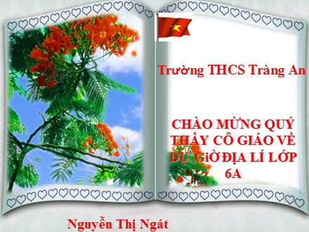 Bài giảng Địa lí Lớp 6 - Tiết 25, Bài 21: Thực hành phân tích biểu đồ nhiệt độ, lượng mưa - Nguyễn Thị Ngát