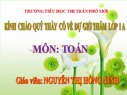 Bài giảng Toán Lớp 1 - Phép trừ trong phạm vi 5 - Nguyễn Thị Hồng Ninh