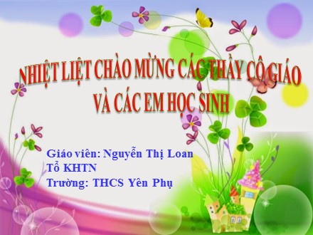 Bài giảng Toán Lớp 6 - Ước chung lớn nhất - Nguyễn Thị Loan