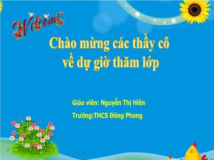 Bài giảng Toán Lớp 7 - Tiết 22, Bài 15: Các trường hợp bằng nhau của hai tam giác vuông (Tiết 1) - Nguyễn Thị Hiền