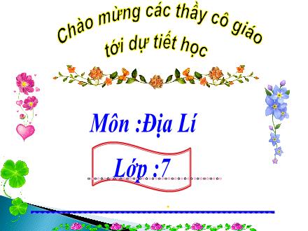 Bài giảng Địa lí Lớp 7 - Tiết 36, Bài 32: Các khu vực châu Phi