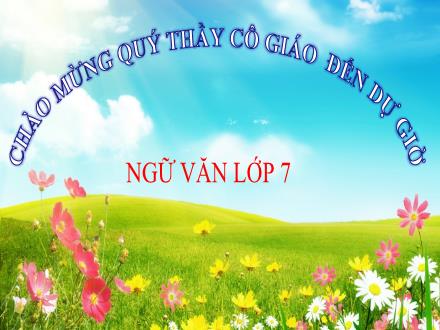 Bài giảng Ngữ văn Lớp 7 - Tiết 53: Tiếng gà trưa