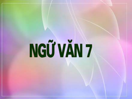 Bài giảng Ngữ văn Lớp 7 - Tiết 64: Chuẩn mực sử dụng từ