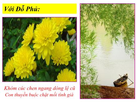 Bài giảng Ngữ văn Lớp 9 - Tiết 105+106: Sang thu