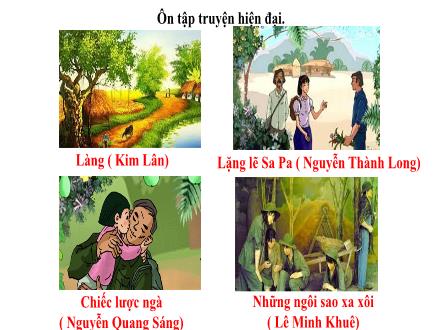 Bài giảng Ngữ văn Lớp 9 - Tiết 159: Ôn tập truyện hiện đại