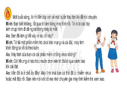 Bài giảng Tin học Lớp 6 Sách KNTT - Chủ đề 4, Bài 9: An toàn thông tin trên Internet