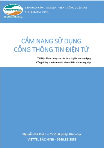 Cẩm nang Sử dụng cổng thông tin điện tử