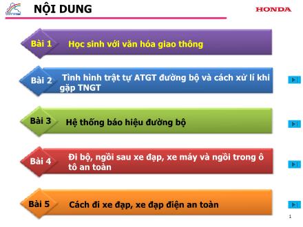 Giáo án An toàn giao thông -  Bài 4: Đi bộ, cách đi xe đạp, xe đạp điện an toàn