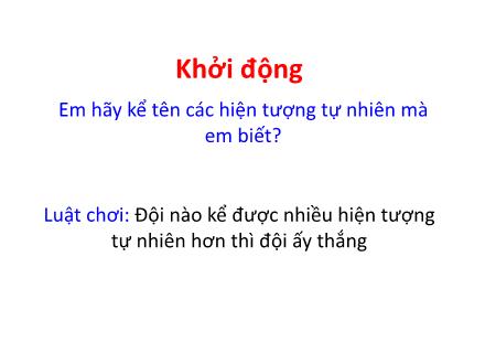 Bài giảng HĐTN Lớp 7 - Tiết 29: Bảo vệ môi trường và hiệu ứng nhà kính