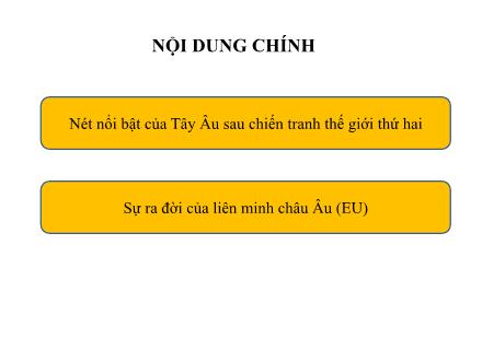 Bài giảng Lịch sử Lớp 9 - Bài: Các nước Tây Âu