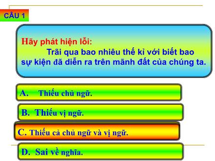 Bài giảng Ngữ văn Lớp 6 - Tiết 127, Bài 31: Ôn tập về dấu câu (dấu chấm, dấu chấm hỏi, dấu chấm than)