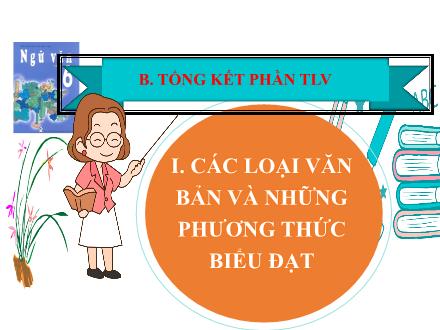 Bài giảng Ngữ văn Lớp 6 - Tiết 130, Bài 32: Tổng kết phần văn và tập làm văn