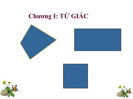 Bài giảng Toán Lớp 8 - Chương I, Tiết 1: Tứ giác