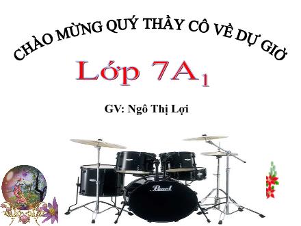 Bài giảng Vật lí Lớp 7 - Bài 10: Nguồn âm - Ngô Thị Lợi